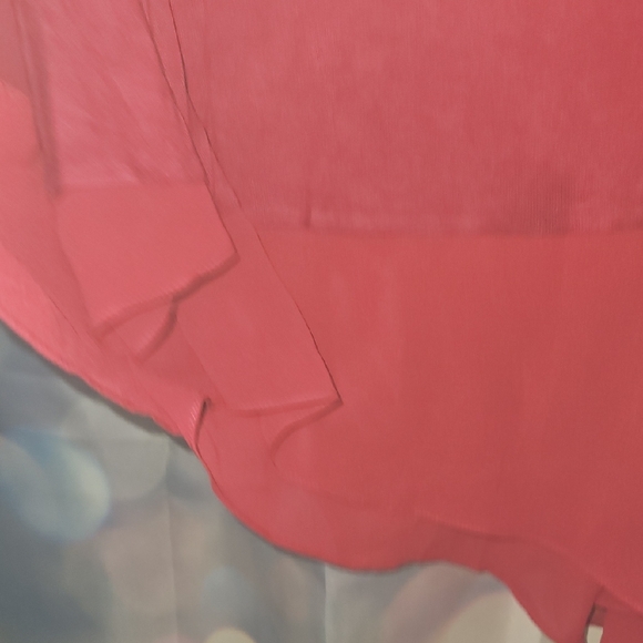 Soft Surroundings With Shear Button Sleeves Tunic - Rose Layering - Picture 8 of 11